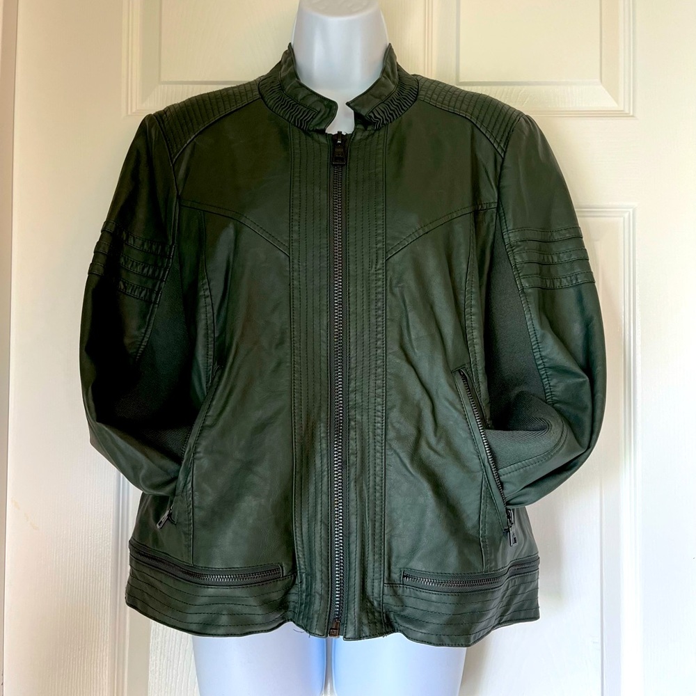 Sam Edelman Faux Leather and Knit Jacket